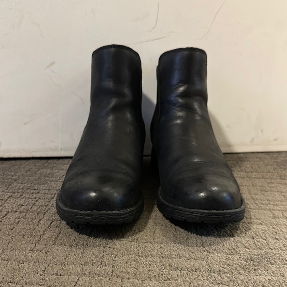 Born Black Leather Boots
